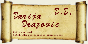 Darija Dražović vizit kartica